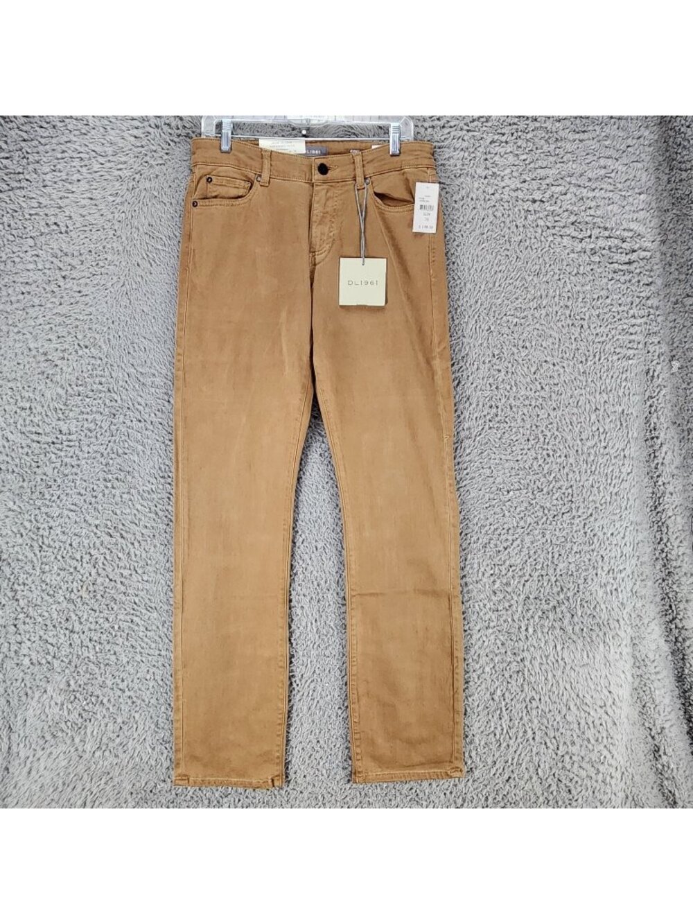 DL1961 Jeans Mens 30x34 Avery Brown Stretch Mid Rise Modern Straight *NWT*